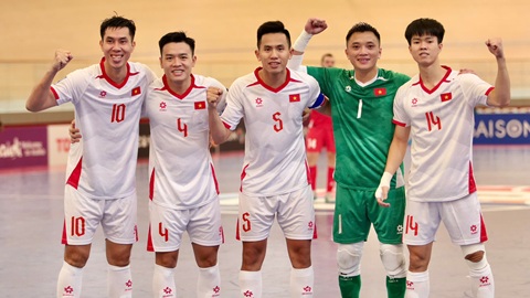ĐT futsal Việt Nam tăng 2 bậc trên bảng xếp hạng futsal FIFA